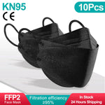 Fish Mask KN95 Mascarillas FPP2 Adult Morandi FFP2mask 4 Layer FFPP2 Approved Face Masks FFP2 Respirator Mouth Cover Masque FFP2