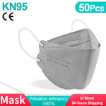 Fish Mask KN95 Mascarillas FPP2 Adult Morandi FFP2mask 4 Layer FFPP2 Approved Face Masks FFP2 Respirator Mouth Cover Masque FFP2