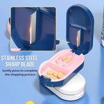 1pcPill Cutter,Pill Splitter For Cutting Small Pills OrLarge Pills In Half,Cuts Pills,Tablets,Stainless Steel Blade Travel Sized
