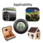 Mini LCD Digital Humidor Thermometer Hygrometer Refrigerator Freezer Tester Thermohygrometer Detector Thermometer Pet Car