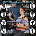 SHEEAMY Fascia Gun, Deep Tissue Back Massage Gun for Pain, With 8 Massages Heads & Silent Brushless Motor, Portable Handheld