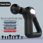SHEEAMY Fascia Gun, Deep Tissue Back Massage Gun for Pain, With 8 Massages Heads & Silent Brushless Motor, Portable Handheld