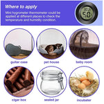 Mini LCD Digital Humidor Thermometer Hygrometer Refrigerator Freezer Tester Thermohygrometer Detector Thermometer Pet Car
