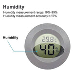 Mini LCD Digital Humidor Thermometer Hygrometer Refrigerator Freezer Tester Thermohygrometer Detector Thermometer Pet Car