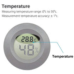 Mini LCD Digital Humidor Thermometer Hygrometer Refrigerator Freezer Tester Thermohygrometer Detector Thermometer Pet Car