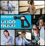 SHEEAMY Fascia Gun, Deep Tissue Back Massage Gun for Pain, With 8 Massages Heads & Silent Brushless Motor, Portable Handheld