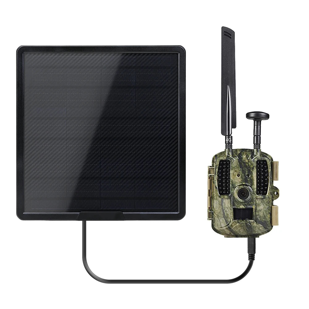 25000mAh Large Capacity Solar Power Pack IP66 Type-C Fast Charging Solar Panel Kit Complete for 4G Trail Hunting Secruity Camera