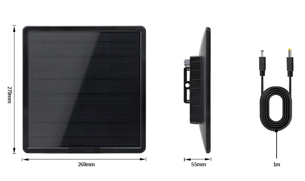 25000mAh Large Capacity Solar Power Pack IP66 Type-C Fast Charging Solar Panel Kit Complete for 4G Trail Hunting Secruity Camera