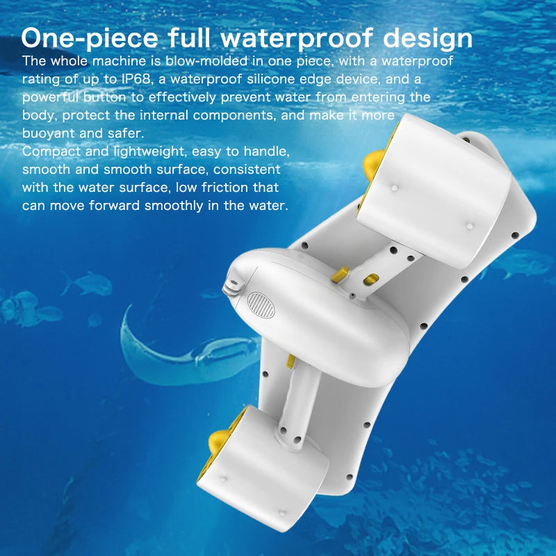 Mankeel W7 Electric Underwater Booster Sea Scooter 300W Dual Speed 6000mAh Diving Propeller For Ocean/Pool Diving Sports