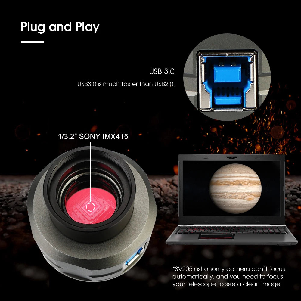 SVBONY SV205/sv105 Planetary Camera Electronic Telescope Eyepiece with 1.25'' UHC /UV-IR Elimination of Light Pollution Filter