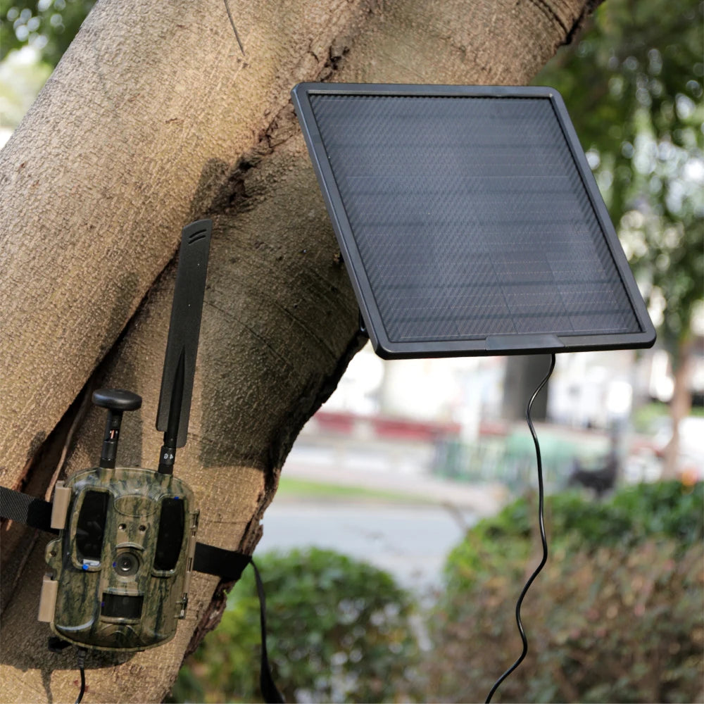 25000mAh Large Capacity Solar Power Pack IP66 Type-C Fast Charging Solar Panel Kit Complete for 4G Trail Hunting Secruity Camera