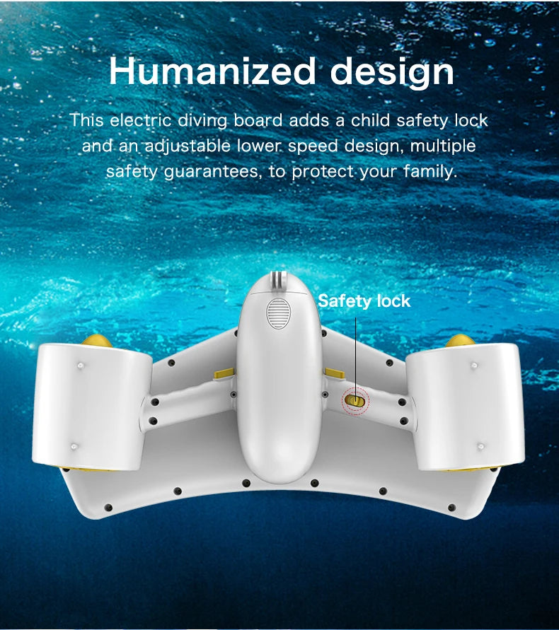Mankeel W7 Electric Underwater Booster Sea Scooter 300W Dual Speed 6000mAh Diving Propeller For Ocean/Pool Diving Sports