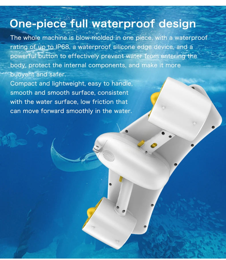 Mankeel W7 Electric Underwater Booster Sea Scooter 300W Dual Speed 6000mAh Diving Propeller For Ocean/Pool Diving Sports