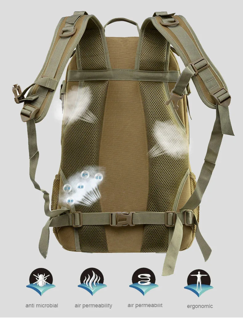 Outdoor Camouflage Backpacks Men's New Oxford Large Capacity Sports Cloth Waterproof Bag Tactical Backpack