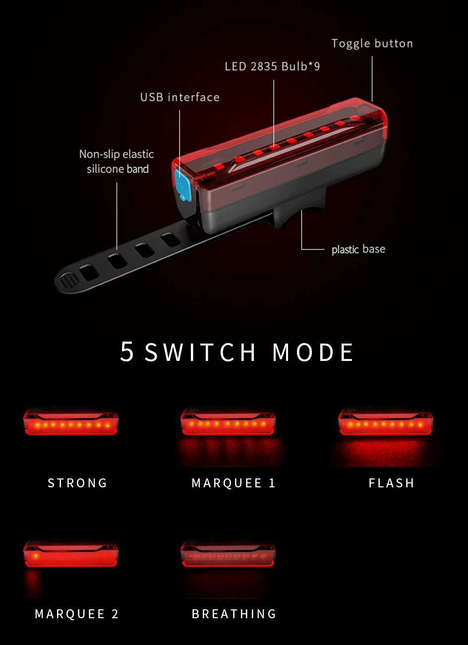 10000-1200mAh Bike Light USB Rechargeable Front Headlight 18650 Battery LED Flashlight for Bicycle Road MTB Lamps Bicycle Light