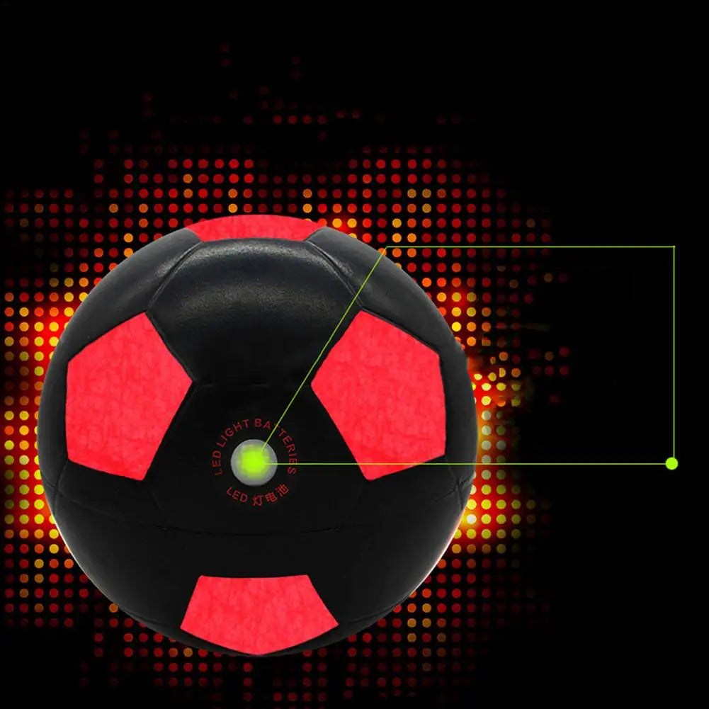 LED Football Night Training Glowing Soccer Ball Light Up Hi-Bright LED Glow in the Dark Smart Luminous Football for Training