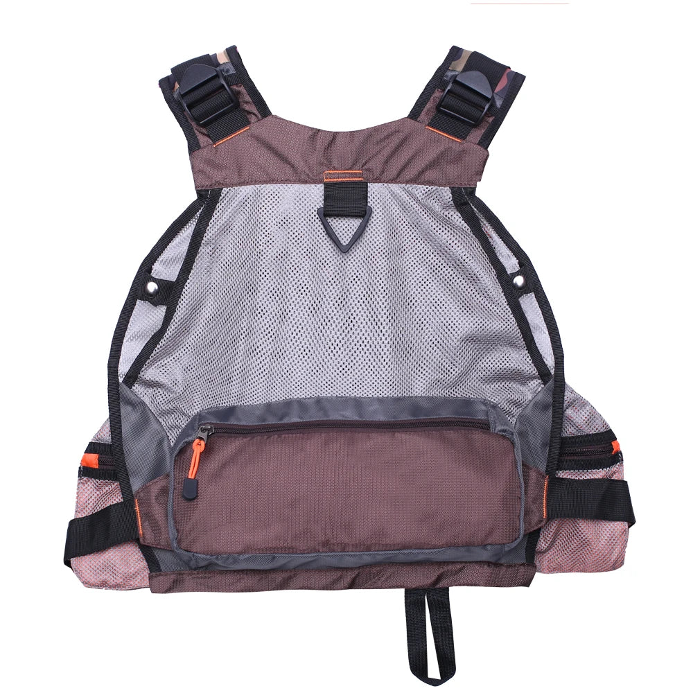 New Men's Adjustable Fly Fishing Vest  Outdoor Trout Packs Mesh Fishing Vest Tackle Bag Jacket Clothes