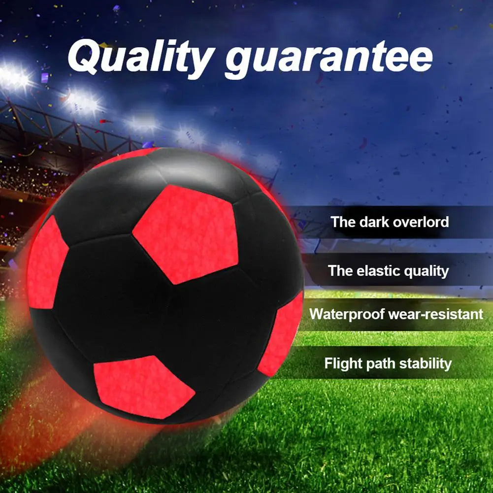 LED Football Night Training Glowing Soccer Ball Light Up Hi-Bright LED Glow in the Dark Smart Luminous Football for Training