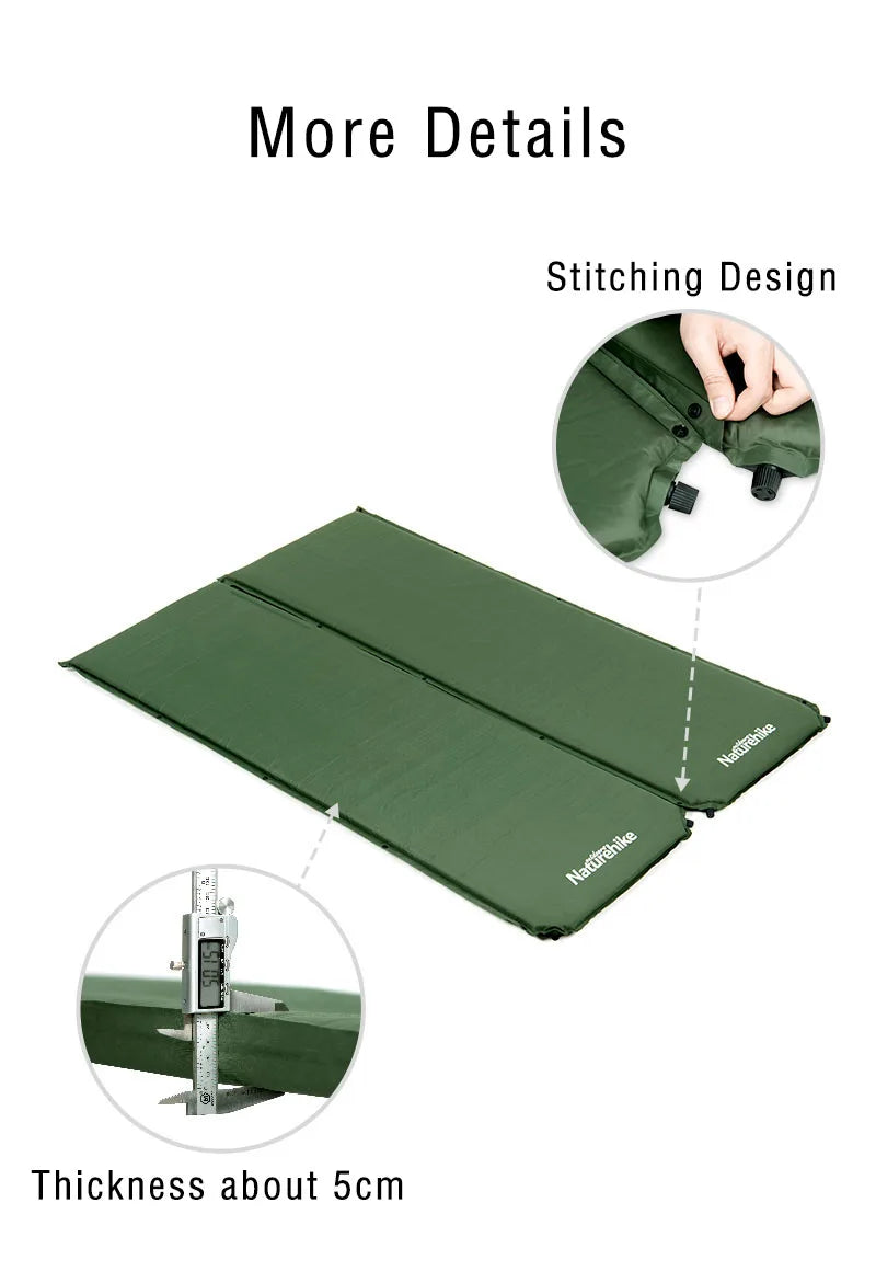 Naturehike Air Mattress Self-inflating Mattress Camping Mattress Travel Inflatable Mat Sleeping Pad Camping Mat Tent Mattress