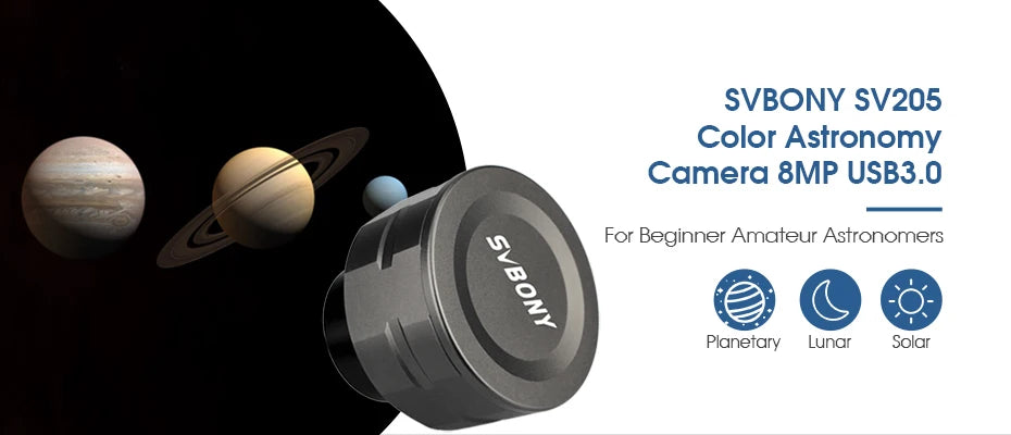 SVBONY SV205/sv105 Planetary Camera Electronic Telescope Eyepiece with 1.25'' UHC /UV-IR Elimination of Light Pollution Filter