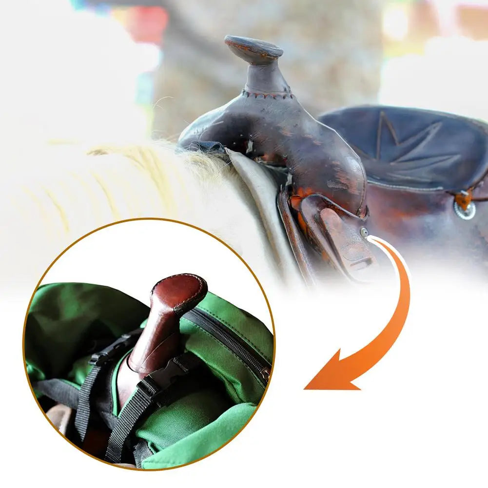 Saddle Bags For Horses Durable Horn Saddle Bag Set Washable Saddle Pouch Practical Pommel Pocket For Long-Distance Riding Me