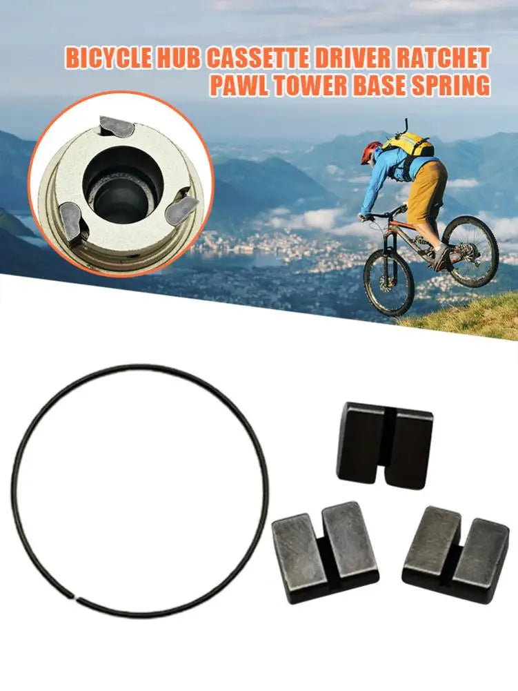 3Pcs Bike Hub Cassette Ratchet Pawl 26mm Spring For Fulcrum F0 F1 F3 F5 XL Cassette Body Repair Parts