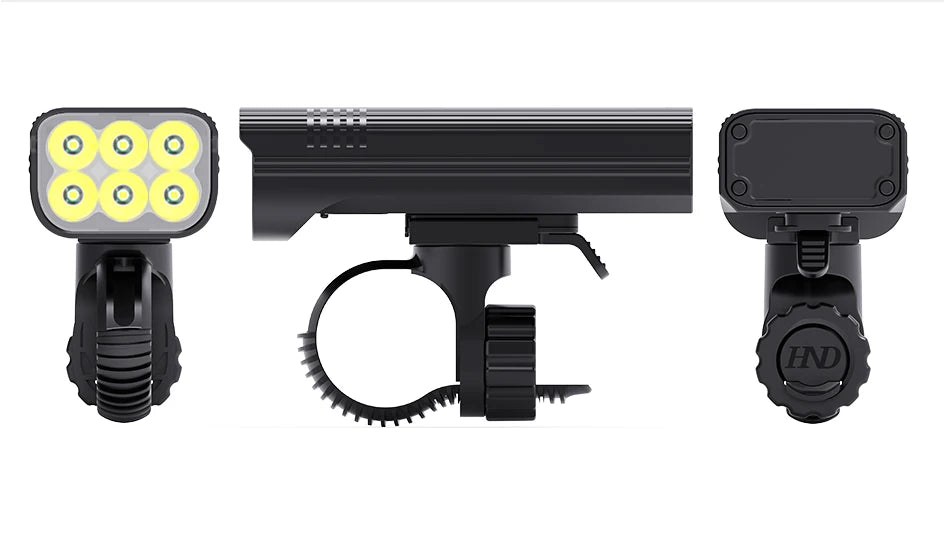 10000-1200mAh Bike Light USB Rechargeable Front Headlight 18650 Battery LED Flashlight for Bicycle Road MTB Lamps Bicycle Light