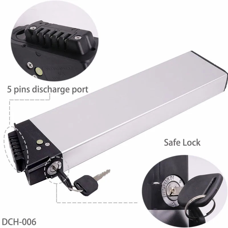 Folding E Bike Battery 48V 10.4Ah 12.8Ah 14Ah Amp DCH 006 for Samebike LO26 20LVXD30 XP2.0 Folding Electric Bicycle Batteries