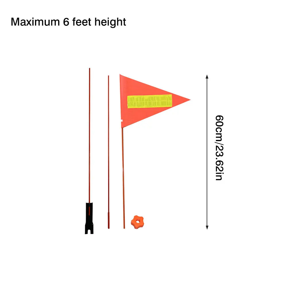 MTB Road Bike Bicycle Safety Flag Children Bike Safety Triangular Flag With Mounting Bracket For Boys Girls Cycling Accessories