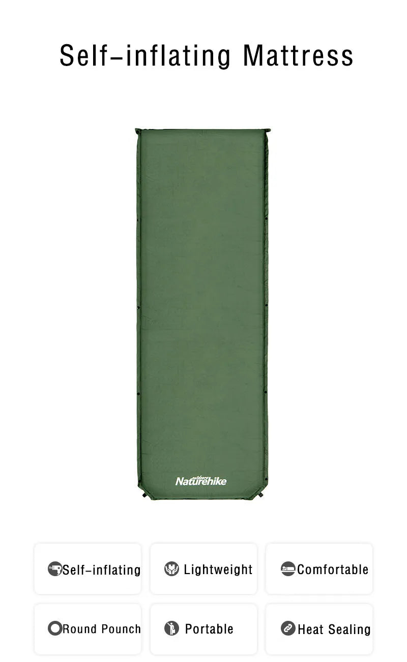 Naturehike Air Mattress Self-inflating Mattress Camping Mattress Travel Inflatable Mat Sleeping Pad Camping Mat Tent Mattress