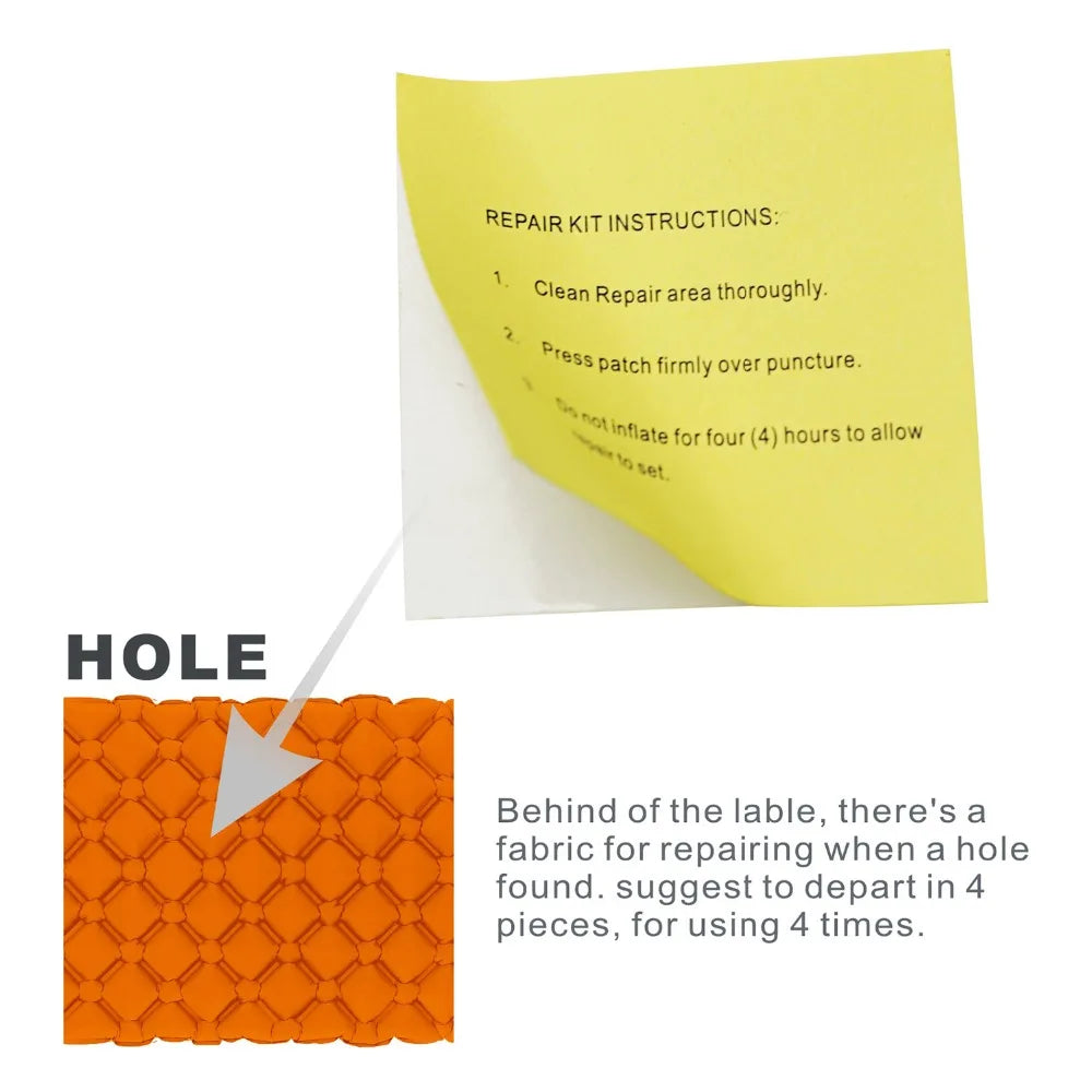 Hitorhike Inflatable mattress Cushion Sleeping Bag Mat Fast Filling Air Moistureproof Camping beach Mat With Pillow Sleeping Pad