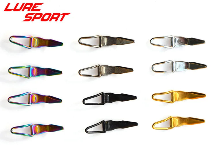 LURESPORT 12pcs 20pcs Stainless Steel Hook Keeper for Lure Collapsible Rod Building Component Repair Fishing rod DIY Accessory