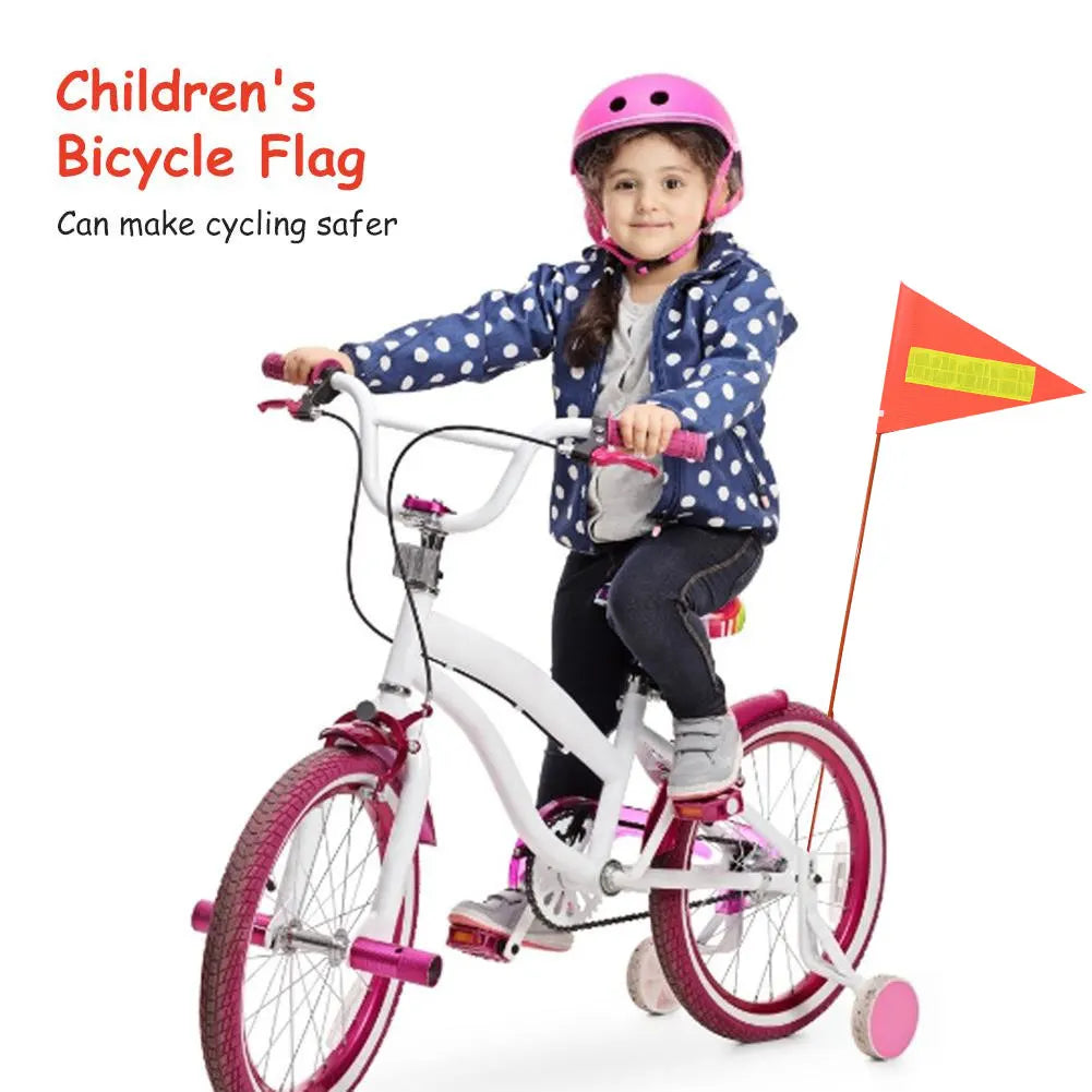 MTB Road Bike Bicycle Safety Flag Children Bike Safety Triangular Flag With Mounting Bracket For Boys Girls Cycling Accessories