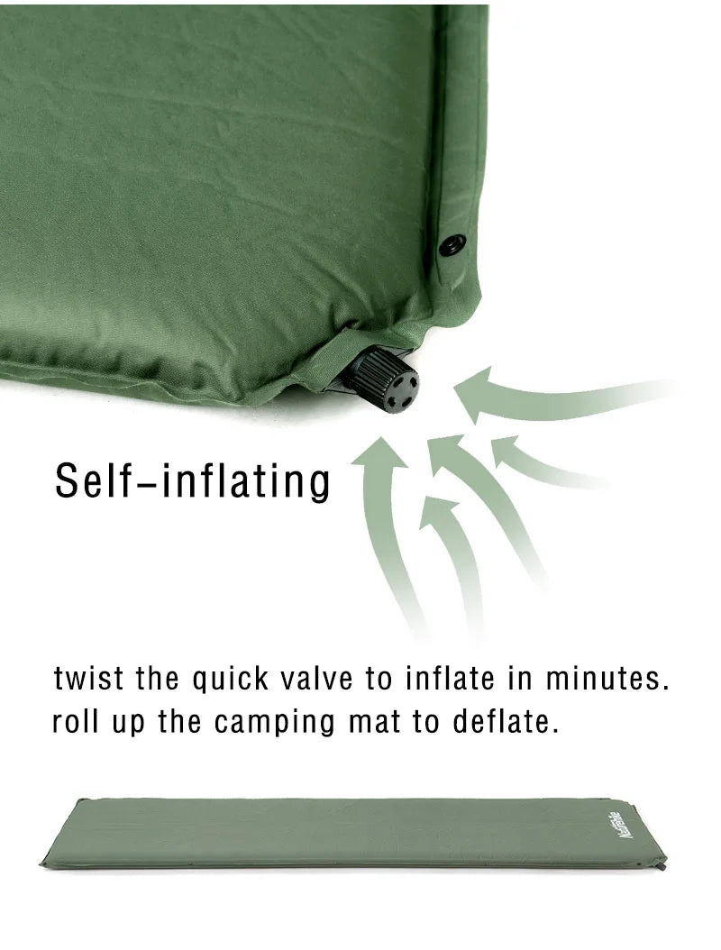 Naturehike Air Mattress Self-inflating Mattress Camping Mattress Travel Inflatable Mat Sleeping Pad Camping Mat Tent Mattress