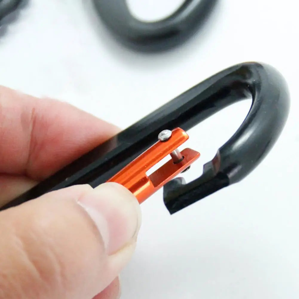 5PCS Large Carabiner Aluminum Alloy Practical Hook Keychain Climbing Equipment Multi-function Carabiner 3.98cm*7.61cm
