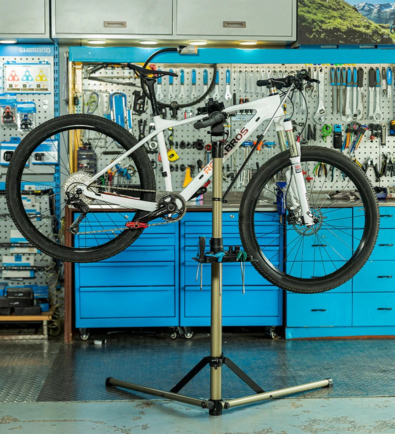 ROCKBROS Bicycle Repair Stand Aluminum Alloy Bike Work Stand Bike Rack Holder MTB Road Bicycle Maintenance Repair Tools Rack