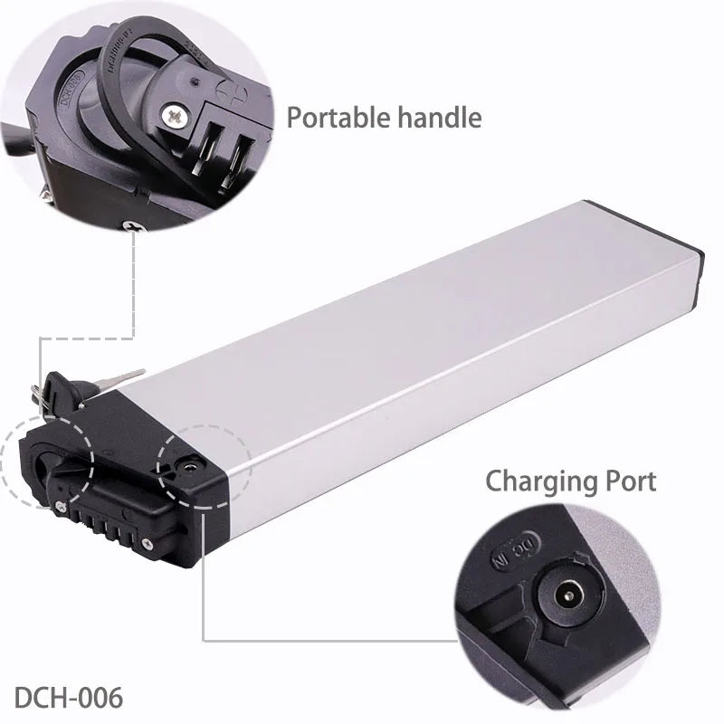 Folding E Bike Battery 48V 10.4Ah 12.8Ah 14Ah Amp DCH 006 for Samebike LO26 20LVXD30 XP2.0 Folding Electric Bicycle Batteries