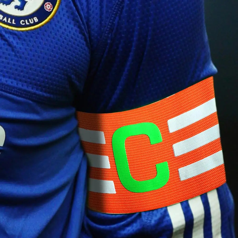 Captains Bands Elastic Captain's Armband For Senior / Junior Football Leader Winding Bracelet For Football School Athletic Pla