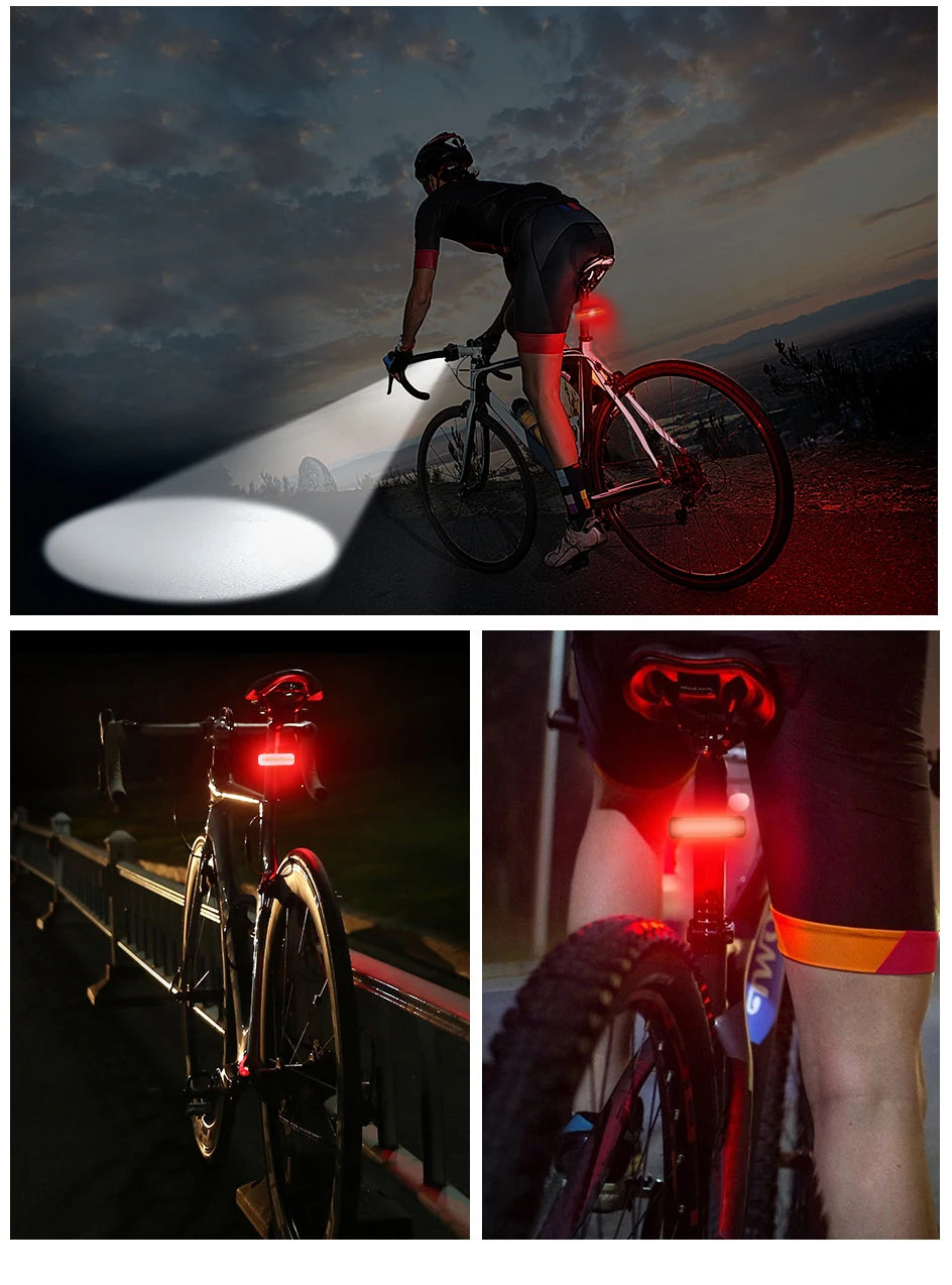 10000-1200mAh Bike Light USB Rechargeable Front Headlight 18650 Battery LED Flashlight for Bicycle Road MTB Lamps Bicycle Light