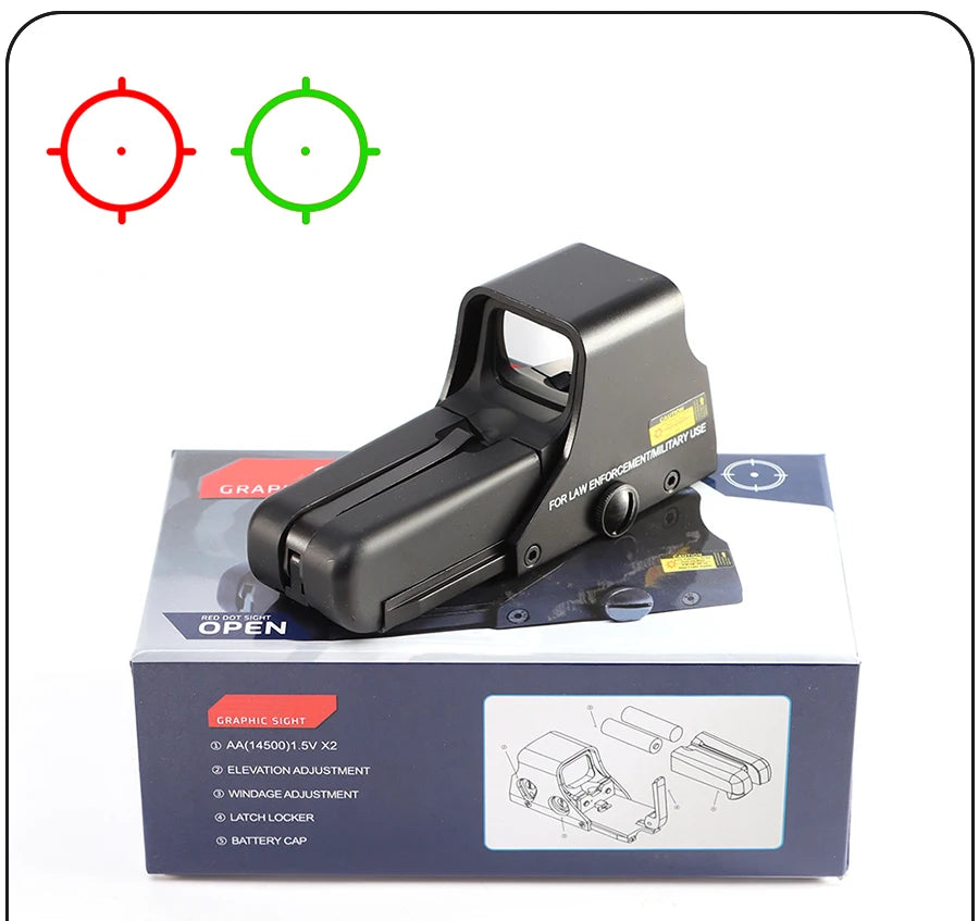 558+G43 G33 Holographic Collimator Sight Red Dot DOptic Sight Reflex with 20mm Rail Mounts for Rifle Hunting Tactics