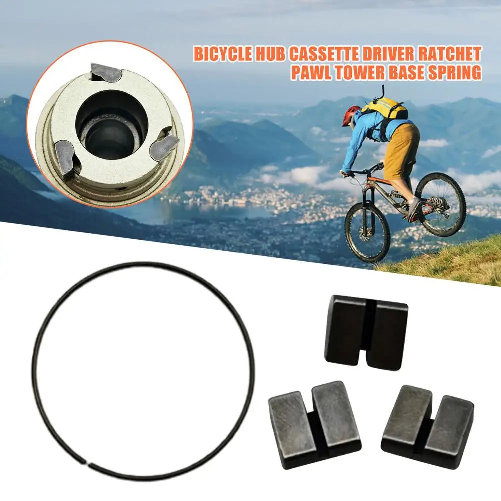 3Pcs Bike Hub Cassette Ratchet Pawl 26mm Spring For Fulcrum F0 F1 F3 F5 XL Cassette Body Repair Parts