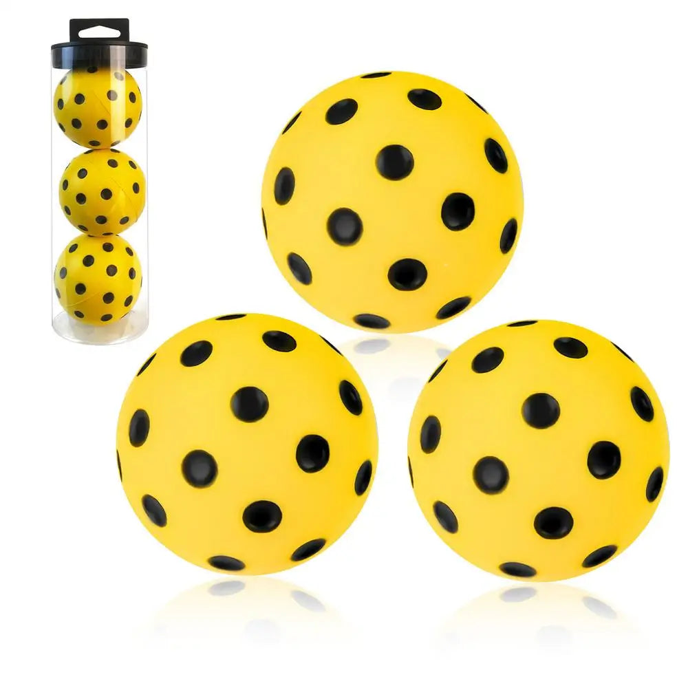 3pcs Durable Indoor Pickleball Balls 72mm Training Paddle Ball PU foam Pickleball soft Silent for Competition and Practice