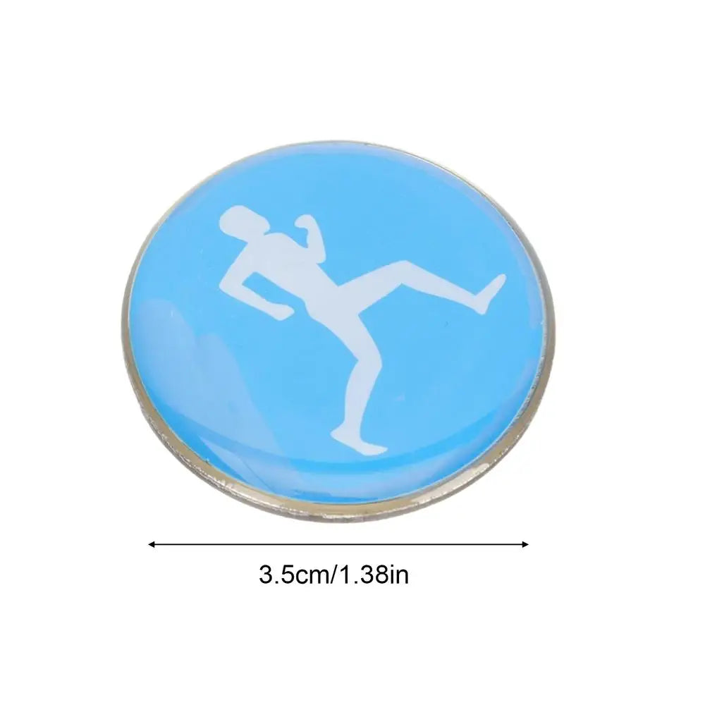 1pc Referee Side Toss Coin Double Face Sports Football Pattern Soccer Volleyball FlipCoin Souvenirs Soccer Referee Coin
