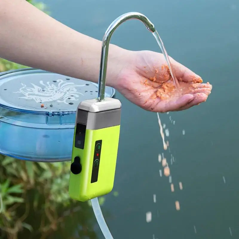 Fishing Intelligent Oxygen Pump Fish Tank Oxygen Pump Inductive Water Outflow Silent Air Pump With Lights Auto Pumping Oxygen