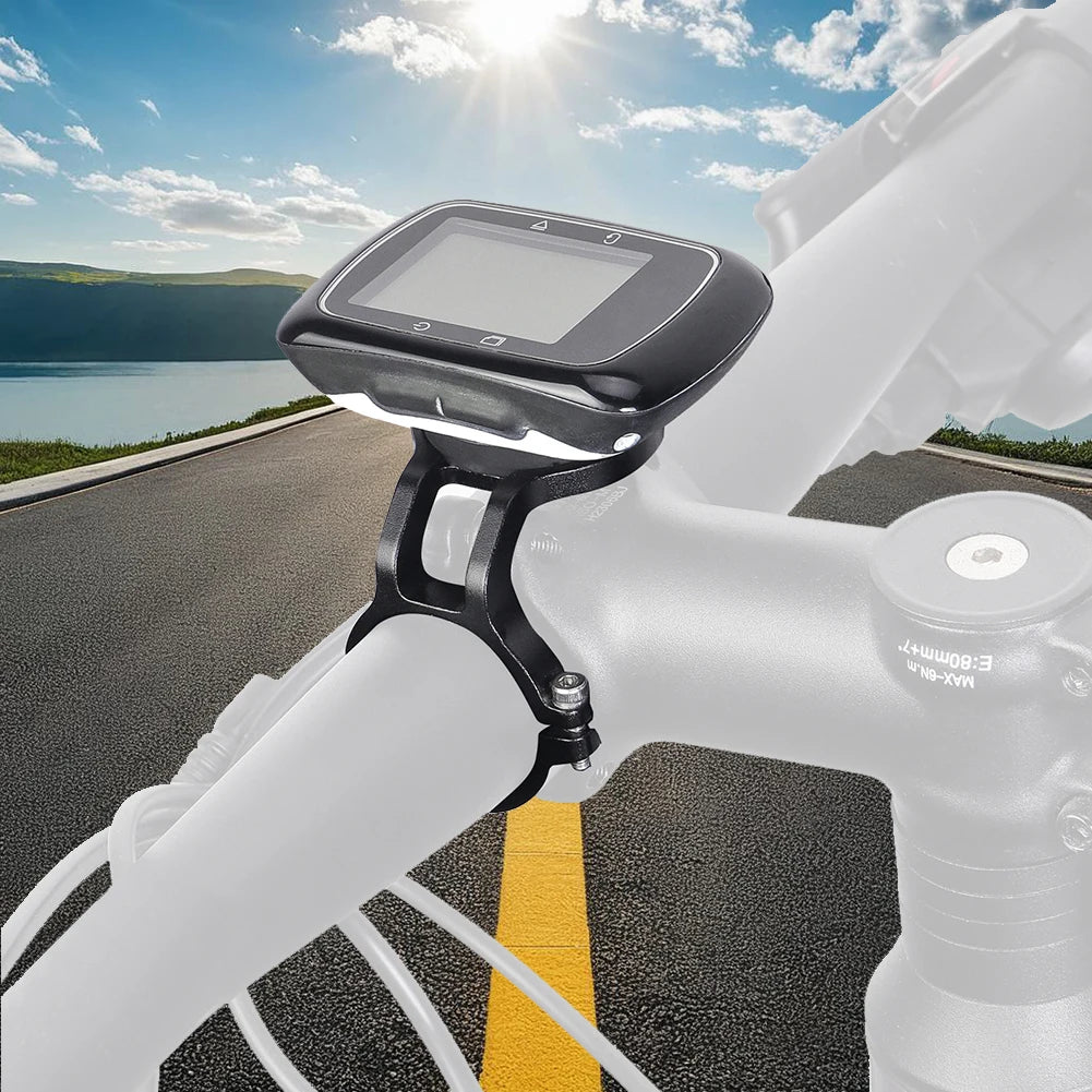 Lightweight Aluminum Bicycle Computer Mount for Handlebar Compatible with Garmin Wahoo Bryton XOSS