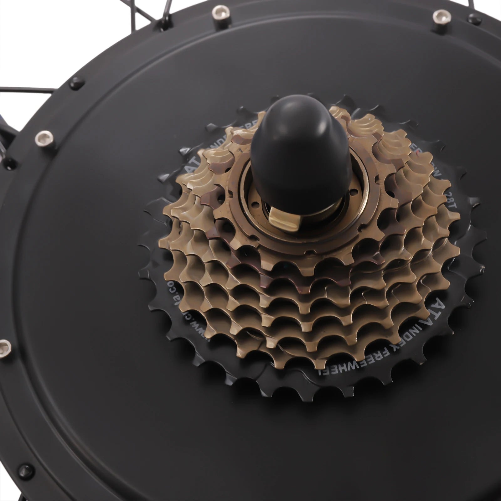 72V 2000W Rear Wheel Electric Bicycle Motor Kit Hub Motor Wheel E-Bike Conversion Kit w/ LCD Display 7 Speeds for 26-inch Bike