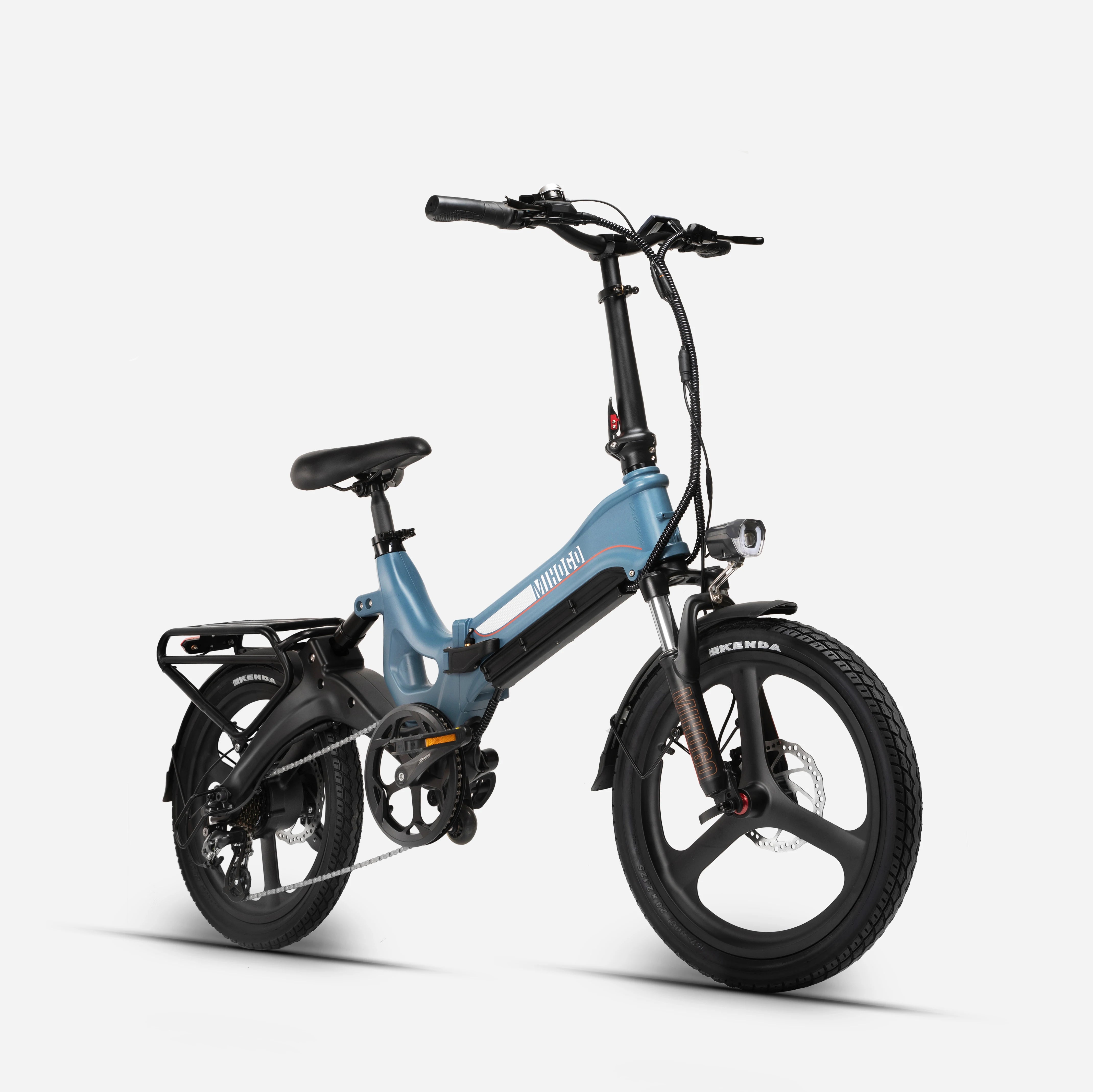MIHOGO RX 2.4 Adult Electric Bicycle, 500W city ebike, 48V 12.8AH E-bike, 20-Fat Tire Foldable Electric Bike