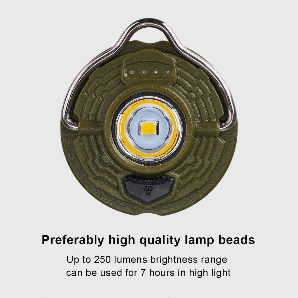 WELLHIKE LED Portable Tent Lamp with Magnetic Base Handheld Emergency Light USB Charging Flashlight for Outdoor Camp Hike Gadget