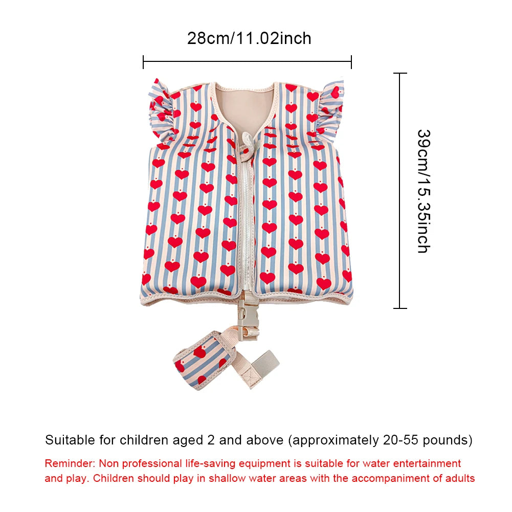 Kids Life Vest Toddlers Swim Vest Cartoon Swimsuit Children Swimming Aid Buoyancy Floatation Jackets Swimming Pool Accessories