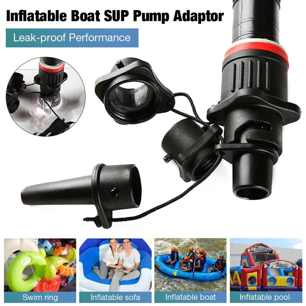 Air Valve Adaptor Inflatable Pump Adapter Paddle Boat Kayak Air Valve Pump Connector for SUP Board Tire Air Compressor Converter